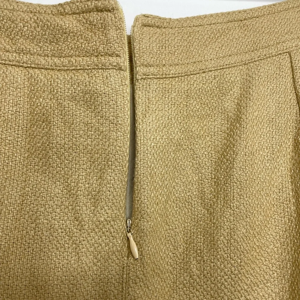 Zara Linen Cargo Skirt with Front Slit 12 - Picture 8 of 13